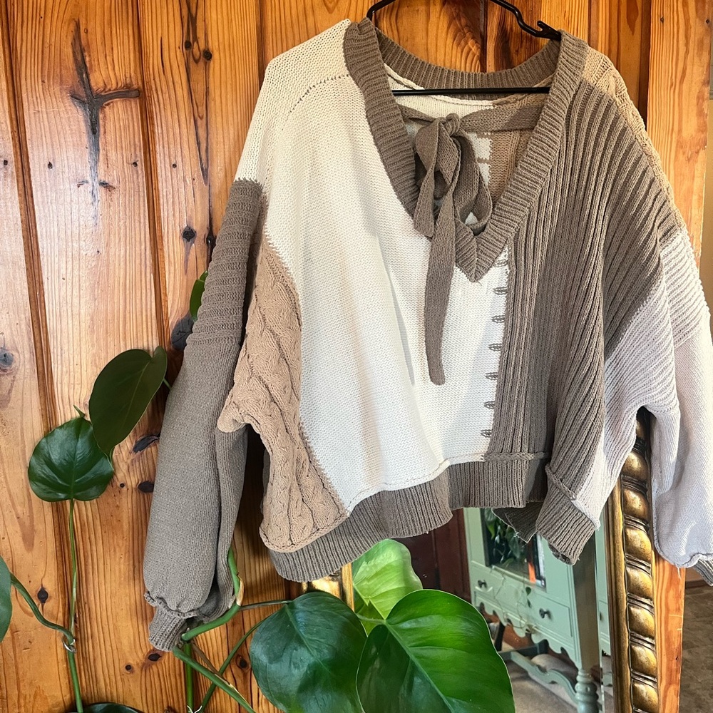 Pol Patchwork Sweater - image 1